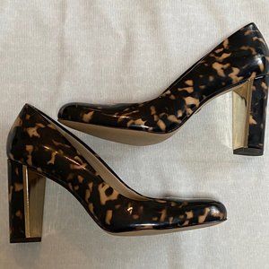Ann Taylor Tortoiseshell Print Patent Leather Pump